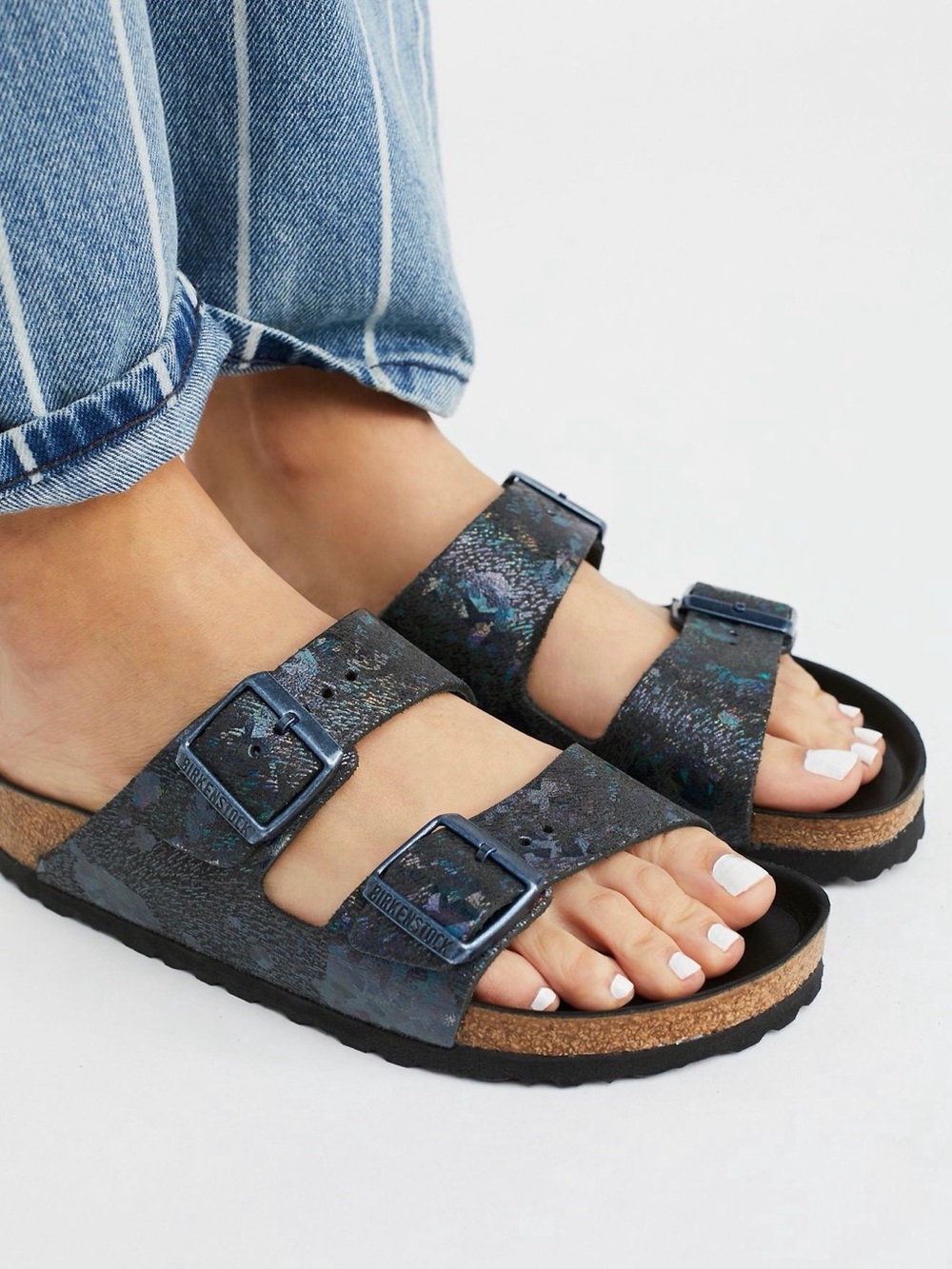 Birkenstock Arizona Lux Metallic Sandals